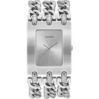 Guess Quarzuhr HEAVY METAL W1274L1, Armbanduhr, Damenuhr, Armband Kettengliederung