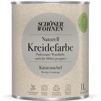 SCHÖNER WOHNEN FARBE Wandfarbe Schöner Wohnen Naturell Kreidefarbe 1,0 Ltr. Küstennebel