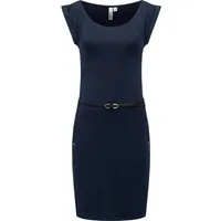 Ragwear Sommerkleid Tagg Damen Kurzarm-Kleid mit Taillengürtel und Taschen