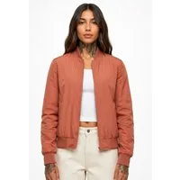 urbandreamz Bomberjacke Damen leichte Bomberjacke Jacke Sommer Frühling Übergangsjacke Seitentaschen, wasserabweisend, waffelartige seitliche Einsätze