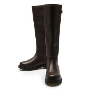 Leder-Reitstiefel für Damen, Damen, size: regular, Braun, Leder, by Lands' End