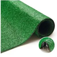 Tapiso Kunstrasen Natural, rechteckig, Höhe: 6 mm, UV-beständig & wetterfest – ideal für Balkon, Terrasse und Garten