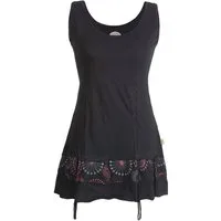Vishes Tunikakleid Lagen-Look Jersey-Tunika Shirt zum Raffen Hippie, Boho, Goa Style