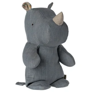Maileg Safari Friends small RHINO blue/sand
