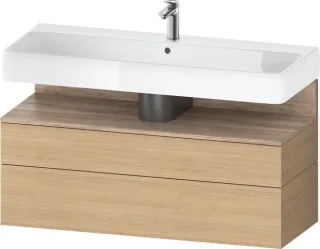 Duravit Qatego Waschtischunterbau wandhängend Natur Eiche Matt 1190x470x590 mm - QA4396055300000 QA4396055300000