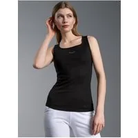 Trigema Tanktop TRIGEMA Trägershirt mit Kristallsteinen (1-tlg)