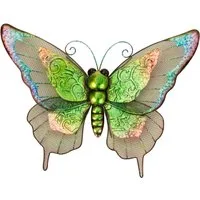 Mel-O-Design Dekofigur 3091 Metall Schmetterling Wanddeko Deko (Stück, 1 St., 1), Blickfang