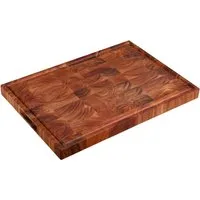 KESPER® Tranchierbrett mit Saftrille, aus Akazie, Massivholz, (1-St), mit Griffmulden