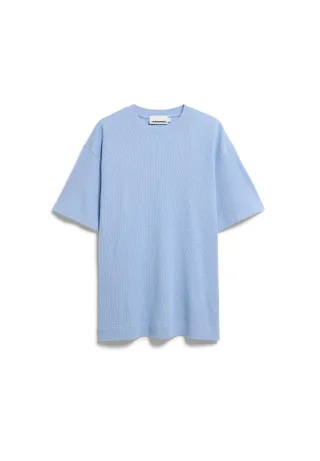 Armedangels - MAARKOS WAFFLE T-SHIRT wedgwood - Gr. - XL