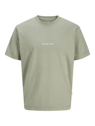 JACK&JONES - JORNORREBRO EMB TEE SS CN NOOS JNR Seagrass - Gr. - 140