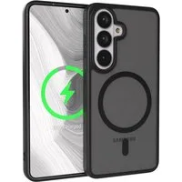 EAZY CASE Handyhülle Outdoor Case MagSafe für Samsung Galaxy S26 6,3 Zoll, Outdoor Handy Hülle Slim Cover Silicon Case Bumper Outdoorcase Schwarz