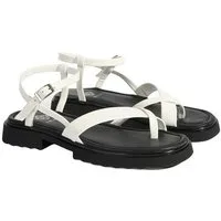 Desa Damen-Sandalen – Obermaterial und Futter aus Leder, flacher Absatz, S Slipper