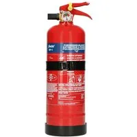 Alecto Pulver-Feuerlöscher BP1, (1-St) 2L Pulverlöscher Lebensdauer & nachfüllbar, für Haushalt, Auto & Boot