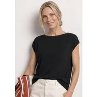 STREET ONE Shirttop Sommershirt mit Raffung