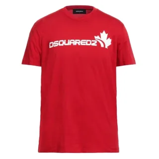 Dsquared2 Cool Fit T-shirt In Rot Mit Ahornblatt-logo