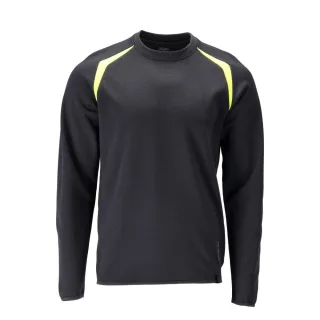 MASCOT Herren Sweatshirt ACCELERATE MULTISAFE Schwarzblau / Hi-vis Gelb M - 21584-337-01017-M