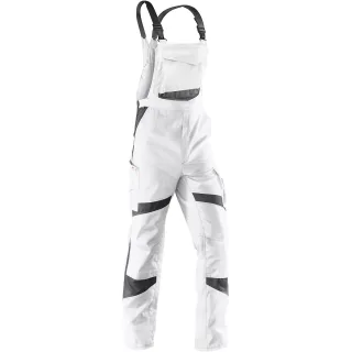 KÜBLER ACTIVIQ Latzhose weiß/anthrazit 23 - 3250 5365-1097-23