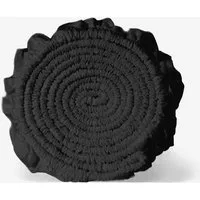 Sandiik Spannbettlaken Musselin Spannbettlaken mit Gummizug in Pure Schwarz, Gummizug: ja