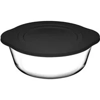 Pasabahce Backform aus Glas 2,2L mit Deckel Ideal für Kuchen, Desserts oder Ofengerichte, (1-tlg)