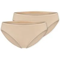 Schiesser Minislip 95/5 (2er Pack) mit flachen Nähten, Baumwollmischung, Single Jersey, weich