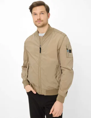 Brax Herren Blouson Style CREW sand, Beige, Gr. L