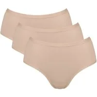sloggi Midislip GO Daily Cotton (3er Pack) Glanz-Effekt Details, weich, Baumwollmix, bequem, elastisch