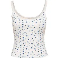 ONLY Trägertop ONLFENJA LACE TANK TOP BOX JRS Baumwollmischung, Stretch, regular fit