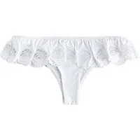 Next Bikini-Hose Bikinihose mit Lochstickerei, hoher Beinschnitt (1-St)