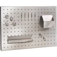 MATO Memoboard aus mattiertem Edelstahl 50 x 35 x 1,2 cm Ideal für Büro und Zuhause