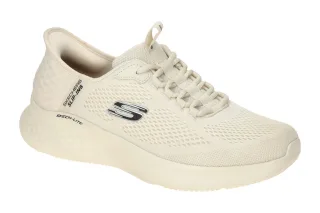 Skechers 232466 OFWT Herren Sneakers Creme-Wei? Textil Maschinenwaschbar