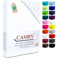 Camry Spannbettlaken CLASSIC Jersey 100% Baumwolle Spannbetttuch atmungsaktiv Gummizug, Jersey Baumwolle, Gummizug: rundum, 100% Baumwolle, alle Matratzenhöhen, atmungsaktiv, pflegeleicht