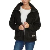 DENIMFY Outdoorjacke Fleecejacke Damen Regular Fit DFKira Übergangsjacke mit Teddyfleece