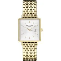 ROSEFIELD Quarzuhr QWSG-Q09, Damen- Rechteckig Goldfarben