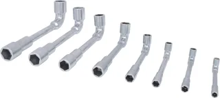 KS Tools ULTIMATEplus Doppel-Steckschlüssel-Satz, gekröpft, 8-tlg - 517.0452