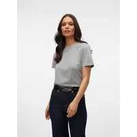 Vero Moda Kurzarmshirt VMPAULINA SS T-SHIRT GA JRS NOOS Baumwolle, regular fit