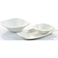 Retsch Arzberg Servier-Set Emotion, Porzellan, (Set, 1 Platte, 2 Schalen), Vitro-Porzellan