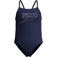 Speedo Badeanzug für Junior-Training und Unterricht, mit dünnen Trägern, chlorbeständig