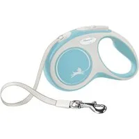 flexi Flexileine FLEXI Rollleine New COMFORT Gurt - 5m, bis 15kg Farbe: hellblau