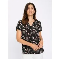 Sieh an! Klassische Bluse Kurzarm-Bluse Kurzarm