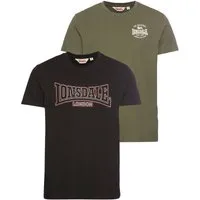 Lonsdale T-Shirt HAWTON (Packung, 2-tlg) Doppelpack mit 2 T-Shirts, aus Baumwolle