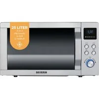 Severin Mikrowelle MW 7774, Grill, Mikrowelle, Heißluft, 25 l, mit Grill- und Heißluftfunktion 3-in-1
