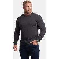 Men Plus T-Shirt Langarmshirt Bauchfit Spezialschnitt Basic