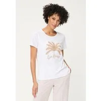 Olsen T-Shirt Shirt mit Placement Print