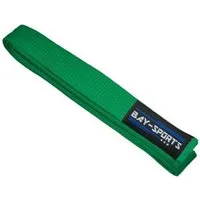 BAY-Sports Karateanzug Budogürtel Karategürtel Kampfsportgürtel grün Budogürtel grün, Judogürtel, Taekwondogürtel, Länge 160 cm - 350 cm