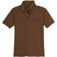 redfield Poloshirt Übergrößen Piqué Poloshirt braun Redfield Ralph