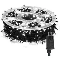 Clanmacy LED-Lichterkette 10-200M LED Lichterkette Weihnachten für Außen Innen 8 Modi Party Deko, Weihnachtsdeko Innen/Außen, 8 Modi Speicherfunktion, Wasserdicht