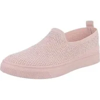Ital-Design Damen Low-Top Freizeit Slipper (88843606) Flach Sneakers Low in Altrosa