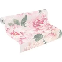 Rasch Papiertapete Tapete 201345 mit Blumen, glatt, geblümt, Blumentapete