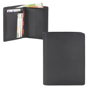 Geldbörse Herren flach RFID Schutz Slim – Leder schwarz - Esquire. Die ideale Lösung für die Gesäßtasche – schlankes Design trifft auf maximale Sicher