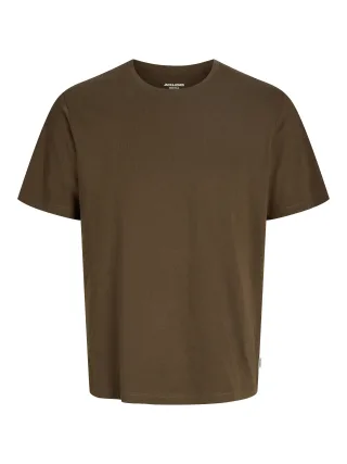 JACK&JONES - JJEORGANIC BASIC TEE SS O-NECK NOOS Cocoa - Gr. - XL